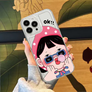 Ốp điện thoại mềm trong suốt Girl Ok Ốp bảo vệ iPhone - iP 7/8/X/XS/XR/11/12/13/14/15/16/17/Plus/Air/Pro/Max