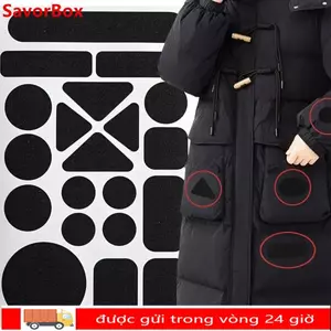 SAVORBOX Miếng dán tự dính, Nhãn dán huy hiệu thủ công DIY Nhãn dán vải may, Miếng dán chống thấm nước có thể giặt được Trang phục đính vải truyền nhiệt Sắt trên miếng vá