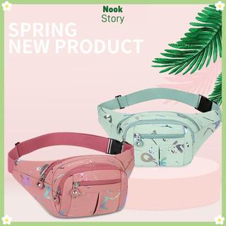 [Còn hàng] Túi đeo vai ngực NOOKSTORY, Túi đeo thắt lưng đa chức năng Fanny Pack, Túi đeo chéo chữ dập nóng chống nước nhẹ kiểu Hàn Quốc