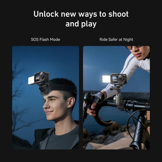 TELESIN Phát Hành Nhanh Lấp Đầy Ánh Sáng Mini Chống Nước Selfie Light Cho DJI OSMO Action 2 3 4 5pro Mini Selfie Light Cho Camera Hành Động