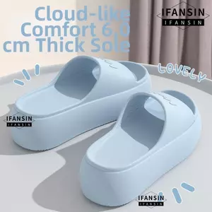 Dép Phòng Tắm IFASIN, Dép Đế Dày Chống Trơn Trượt Thoải Mái, Thời Trang Tăng Chiều Cao Phong Cách Mùa Hè Dép Đế Mùa Hè Ngoài Trời