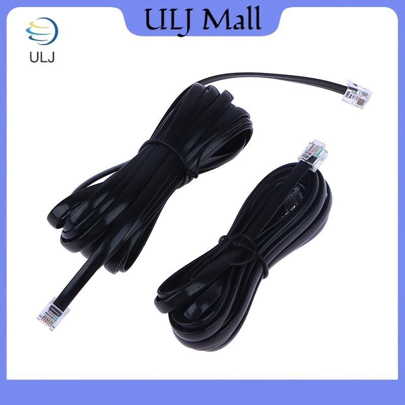 Cáp dữ liệu ULJ RJ12 6P6C 1 / 2 / 3 / 5m, Dây dữ liệu mô-đun nam sang nam Dây thẳng Pinout Điện thoại cầm tay Cáp nối dài bằng giọng nói.