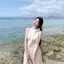 Váy không tay cổ dây hẹp kiểu dáng kỳ nghỉ Pháp, thiết kế xù, dáng dài