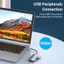 Vention Dock Chuyển Đổi Type-C 5in1 Sang HDMI & 3 Cổng USB 3.0 - Hỗ Trợ Sạc PD Nhanh Kim Loại Nguyên Khối, Tản Nhiệt Tốt