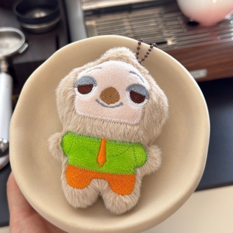 SQ5 Zootopia Judy Nick Sang Trọng Đồ Chơi Thỏ Dễ Thương Cáo Squeaky Búp Bê Nhồi Bông Móc Khóa Túi Charm QS5