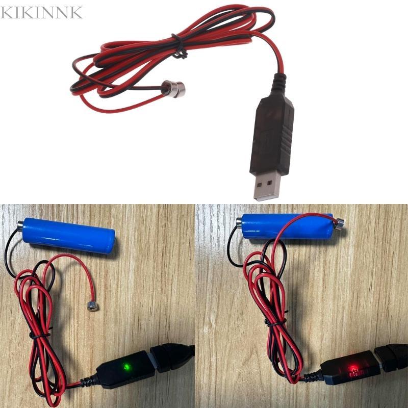 Dây sạc từ tính Lithium USB có thể sạc lại KIKIN cho 3 7V 14500 16340