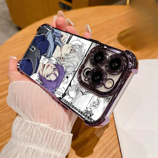Ốp lưng Anime BLUE LOCK Nagi Seishiro cho Infinix Hot 60i 30i 40 60 Note 30 40 50 Pro Plus 50S 50X 30 Play Smart 10 9 8 7 TECNO SPARK GO 2025 Vỏ góc bảo vệ không khí mạ điện
