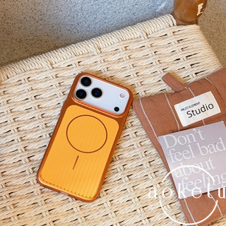 Thích hợp cho vỏ điện thoại Apple 17promax hút từ tính iPhone 16pro mờ 17 sóng mới 15 đơn giản 16pm vỏ bảo vệ cứng chống rơi