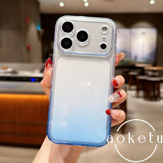 Ốp điện thoại TPU trong suốt gradient siêu mỏng thích hợp cho iPhone17 Pro max làm mát toàn diện Air trong suốt cao chống rơi