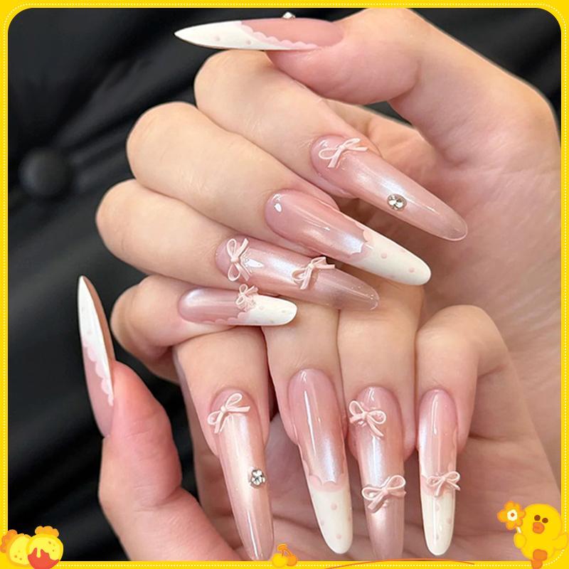 [Gengli] 12 Lưới Đầy Màu Sắc Nơ Bộ Nhựa Ruy Băng Móng Tay Nghệ Thuật Phụ Kiện Trang Trí DIY Làm Móng Tay Móng Tay Đá Quý