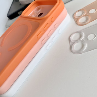 [JLK] Ốp sạc không dây từ tính trong suốt mờ Nâng cấp tức thì 17Pro / Pro Max cho iPhone 17 Air 16 15 14 13 Pro Max Vỏ bảo vệ ống kính máy ảnh có thể tháo rời