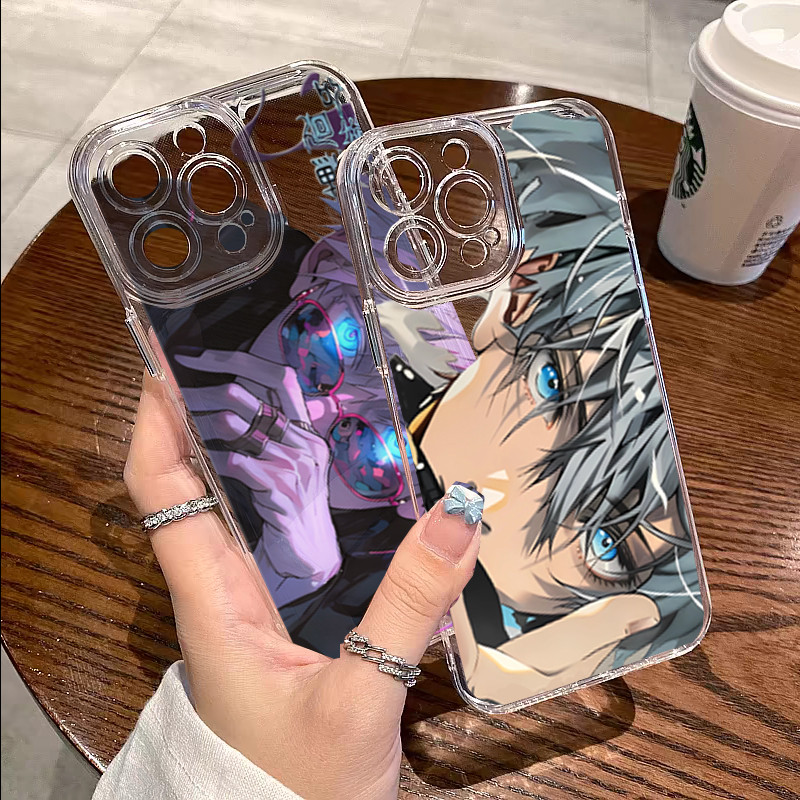 Ốp Điện Thoại Anime Jujutsu Kaisen Gojo Cho OPPO A3 A5 A6 PRO A6X A38 A18 A5 A9 2020 A79 A2 A17 A78 A76 A96 4G A60 A16 A16S Ốp Lưng Hoạt Hình Mềm Trong Suốt