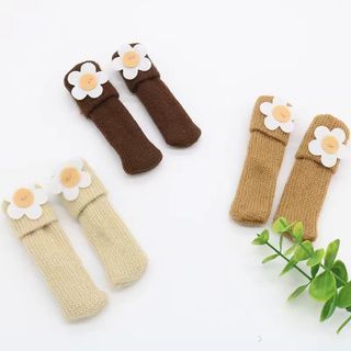 Bàn ghế lót bảo vệ chân dày dệt kim, chống trơn trượt, giảm tiếng ồn, đôi