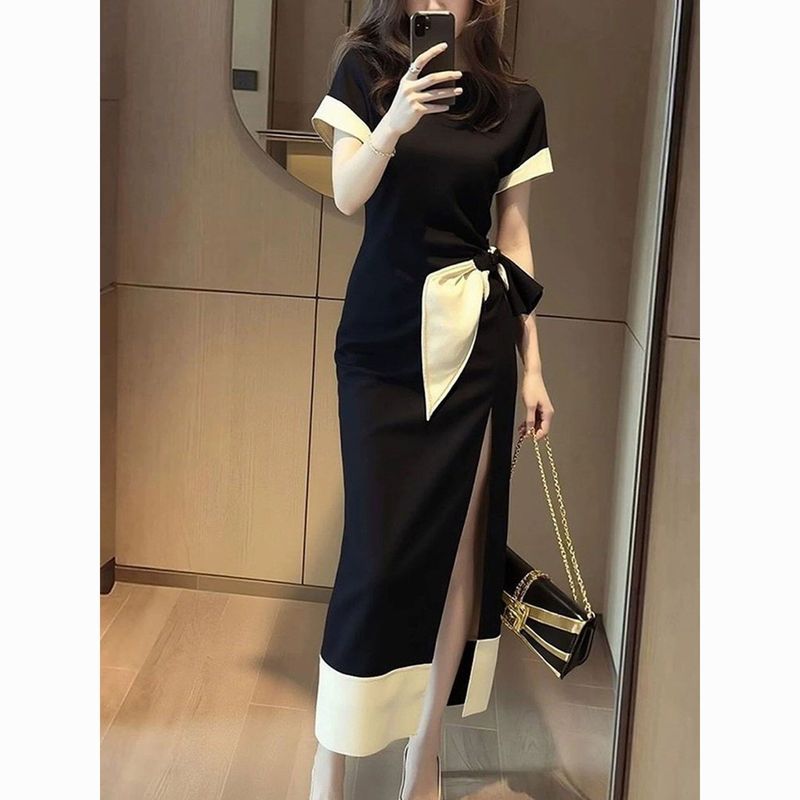 Đầm thiết kế cao cấp phong cách Pháp, màu đen, dáng ôm sát body, phù hợp thời trang nữ đẹp mắt
