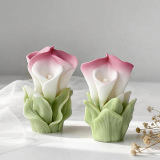 Mịn Calla Lily Khuôn Silicon Nhựa Bền Khuôn Đúc Sống Động Như Thật Chất Lượng Cao Cho Sô Cô La Trang Trí Xà Phòng Làm Thạch Cao Thủ Công
