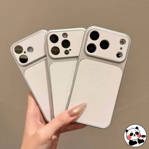 Ốp Điện Thoại Da Cho Huawei Pura 80 70 Ultra P60 P50 P40 Pro Plus 5G 4G Vỏ Sang Trọng Màu Bạc Dễ Thương ins Phong Cách Đơn Giản Da Cừu Vỏ Mềm