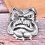 Thắt lưng nam Bulldogs hợp kim, phong cáchcowboys punk thời trang màu xanh dương