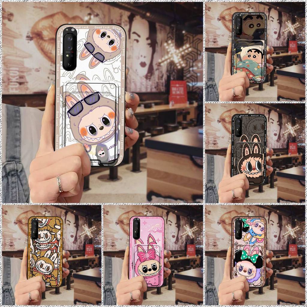 Ốp lưng Sony Xperia1 II TPU mềm, khe cắm thẻ, chống bụi/nước/va đập, bền, thiết kế thời trang