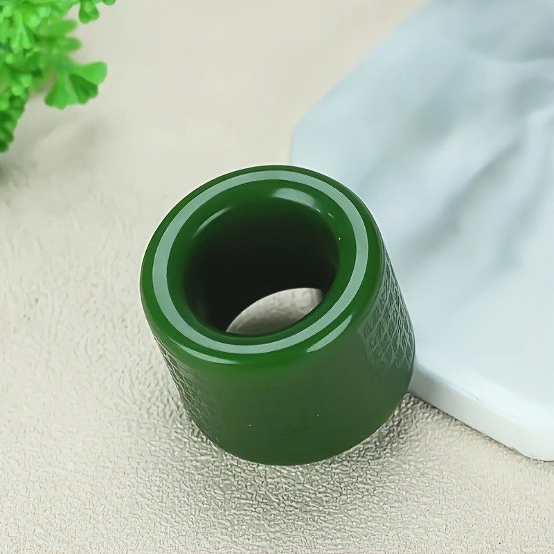 Nhẫn nam xanh cổ điển thời trang, thiết kế ngón tay cái