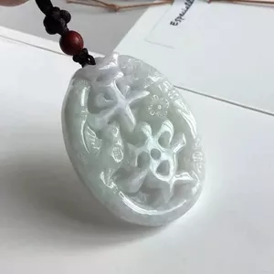 Mặt Dây Chuyền Ngọc Bích Sáp Đá, Phù Hợp Cho Trang Sức Hàng Ngày