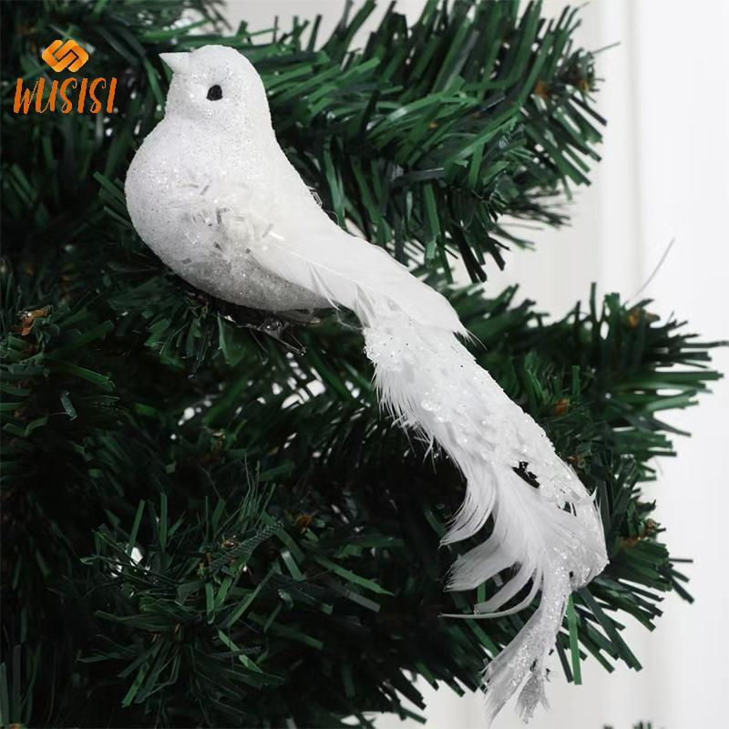 [WUSISI] 1 Con Chim Nhân Tạo Dễ Thương Xốp Giả Động Vật Mô Phỏng Lông Chim Đồ trang trí Tit DIY Thủ Công Trang Trí Sân Vườn Nhà MỚI