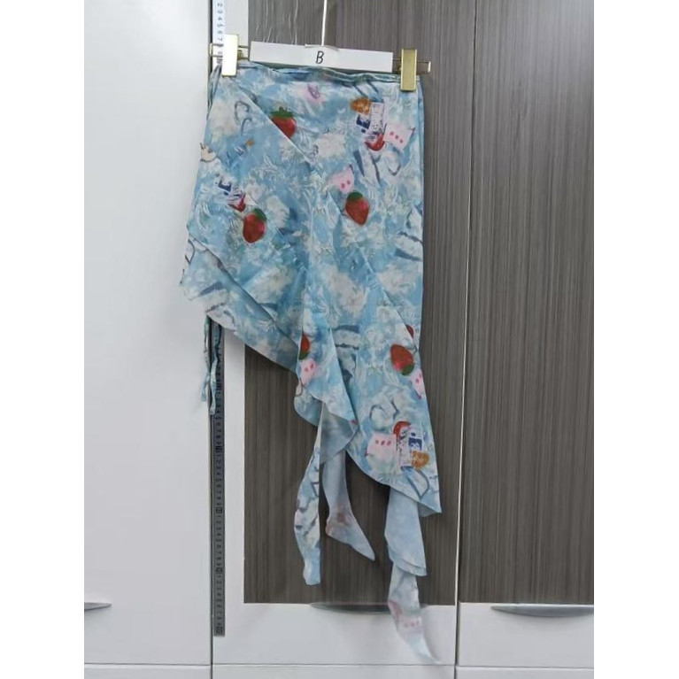 Milyfashion Váy Thanh Lịch Màu Xanh, Thiết Kế Một Mảnh Ren-Up, Phù Hợp Mọi Thời Tiết