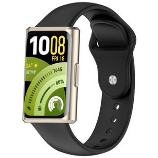 Dành Cho Huawei Band 11 Dây Đeo Silicon Thể Thao Tương Thích Cho Huawei Band 11 Pro Kim Loại Adapter Dây Đồng Hồ