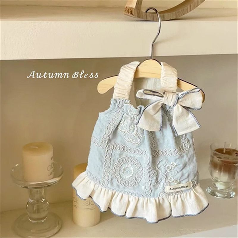 Phong Cách Mới Thú Cưng Công Chúa Đầm Yorkshire Bichon Áo Vest Thoáng Khí