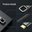 Btsg Độ bền 60W Cáp sạc nhanh USB C có dây dệt chống đứt và dây treo thực tế