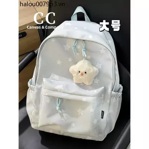 CC Nhật Bản Schoolbag Học sinh trung học cơ sở ins Girl Heart Star Dung tích lớn Ba lô Mini Dopamine phù hợp