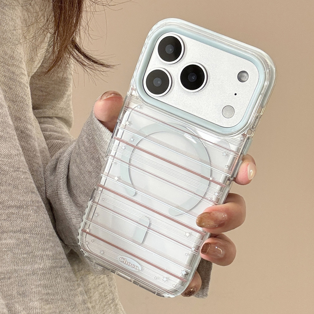Ốp điện thoại sọc xanh cho IPhone 17 Pro Max 17 16 15 14 13 Ốp điện thoại chống rơi ZWZV