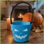 Trick or Treat Bucket Goody Light up Xô cho trẻ em Halloween Có thể gập lại Túi Tote lưu trữ nỉ cho đồ chơi Goodies gelhvn