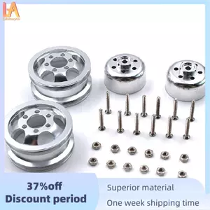 Nâng cấp kim loại Vành trung tâm bánh xe chống sốc cho xe tải RC B1 B16 B24 B36 C14 C24 1 / 16 có vít