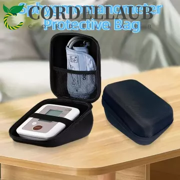 Hộp đựng máy đo huyết áp CORDELLAUB, Túi bảo vệ máy đo huyết áp chống sốc tam giác, Thiết kế lưới có tay cầm Hộp cứng dung tích lớn cho máy đo huyết áp