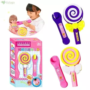 Đồ chơi YOLOGO cho ăn thực phẩm, trò chơi tương tác bánh Pudding Lollipop, mô phỏng Kawaii di động, giáo dục sớm