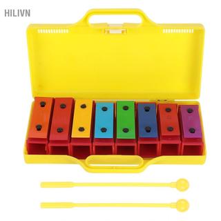 Hilivn Trẻ em Xylophone 8 Note Đồ chơi âm nhạc giáo dục Glockenspiel dành cho trẻ em mới bắt đầu