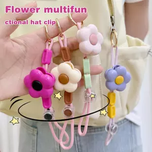 1 / 2 / 4 Cái - Kẹp Mũ Hoa Có Thể Điều Chỉnh Khóa Dây Chống Mất Ba Lô Quyến Rũ Chai Nước Dây Đeo Mũ Hiện Vật Mũ Bảo Quản Kẹp
