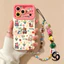 Ốp Lưng Cho Realme C51 C67 C75 C65 C63 C55 C35 C15 C25 Note 50 C33 C21 C12 C11 C30 Vỏ vòng tay thỏ hoạt hình dễ thương