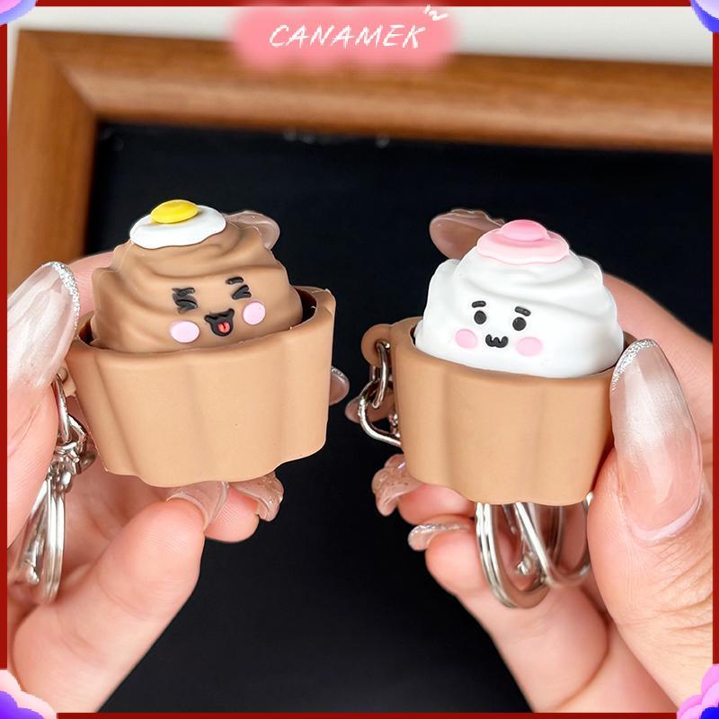 CANAMEK Antistress Hấp Bun Bóp Móc Khóa Đồ Chơi Phục Hồi Chậm Mềm Squishy Mặt Dây Chuyền Cho Văn Phòng Để Bàn Giảm Căng Thẳng CSF