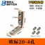 Kết nối khe cắm góc bằng thép không gỉ 20-30-40-45 Mã góc tiêu chuẩn Châu Âu Hình chữ L Góc bên phải Bộ phận cố định ẩn Phụ kiện hồ sơ nhôm MNZL