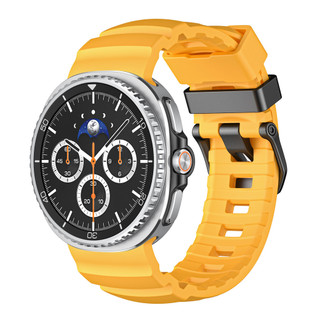 Thích hợp cho Samsung Watch 8 40MM / 44MM Dây đeo hoang dã Galaxy Watch 8 Dây đeo silicon cổ điển