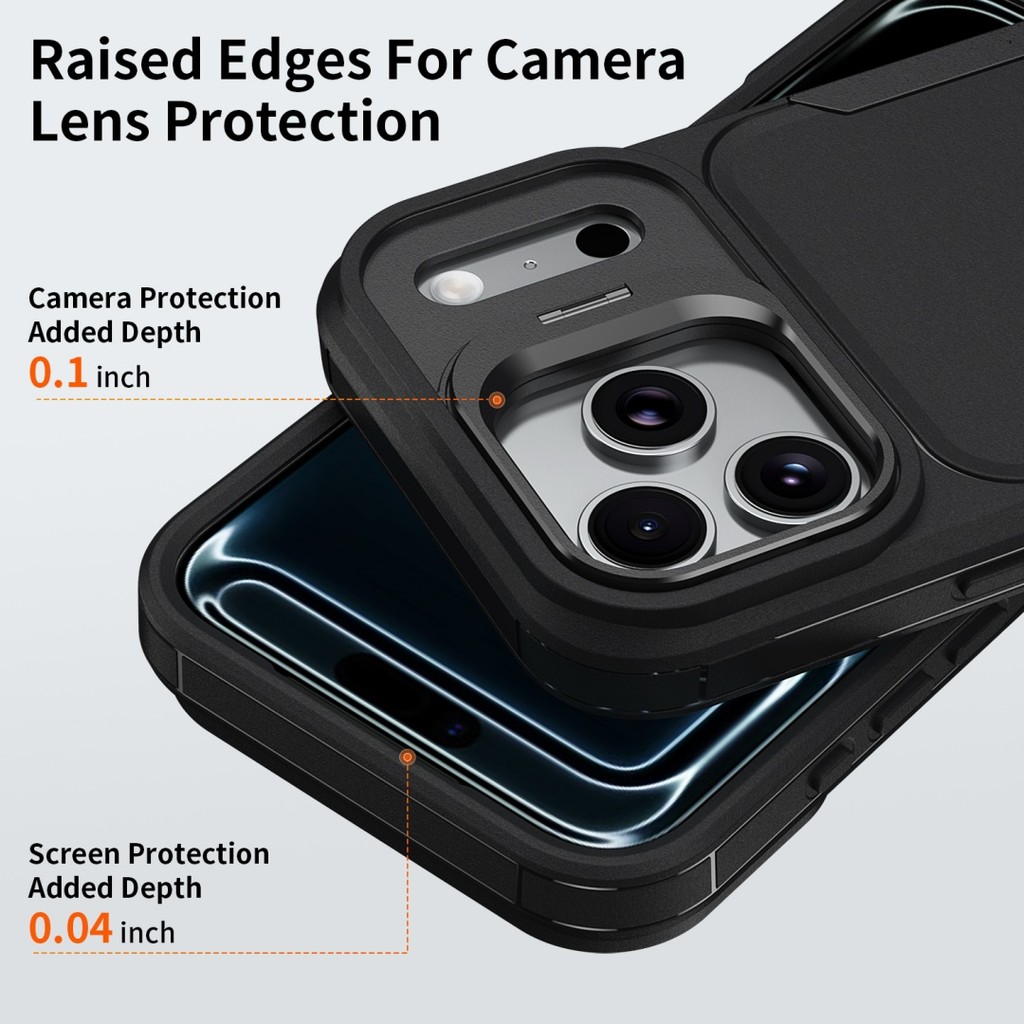 Dành cho iPhone 17 Pro Max / 16 Pro / 15 / 14 / 13 / 12 / 11 Giá đỡ vòng máy ảnh kim loại Vỏ điện thoại / Vỏ iPhone chống sốc cấp quân sự / Micro Matte thoải mái