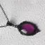 Ma cà rồng Bat Necklace màu tím, trang sức gothic vintage, phụ kiện phù thủy