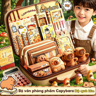Bộ đồ dùng học tập hoạt hình dễ thương set văn phòng phẩm cute đầy đủ cho bé trai gái đi học