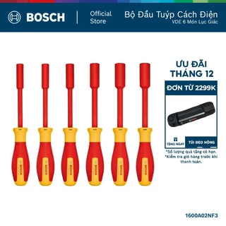 Bộ Đầu Tuýp Cách Điện VDE 6 Món Lục Giác Bosch – Đa Năng, An Toàn Tuyệt Đối 1000V