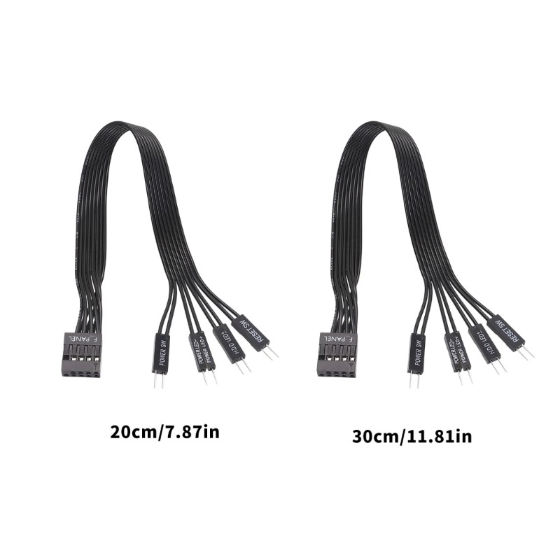 Sẽ Bo Mạch Chủ Mặt Trước Bảng Điều Khiển Chuyển Đổi Bảng Điều Khiển F Sang 2PIN Thiết Lập Lại Nguồn Cáp Mở Rộng Thay Thế Cho Vỏ PC Khung Xe