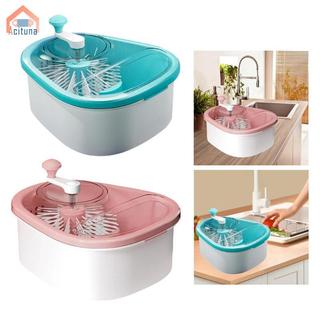 Chất tẩy rửa trái cây và rau quả không có tay ướt Tiện ích nhà bếp Giỏ thoát nước thủ công