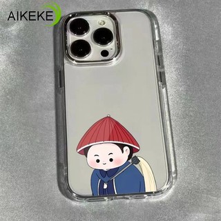 Ốp điện thoại mạ phong cách Trung Quốc ngộ nghĩnh dễ thương cho Xiaomi 17 Pro Max Poco C75 C71 C65 C61 C55 C51 C50 C40 C31 5G 4G Vỏ trong suốt hoạt hình Vỏ mềm
