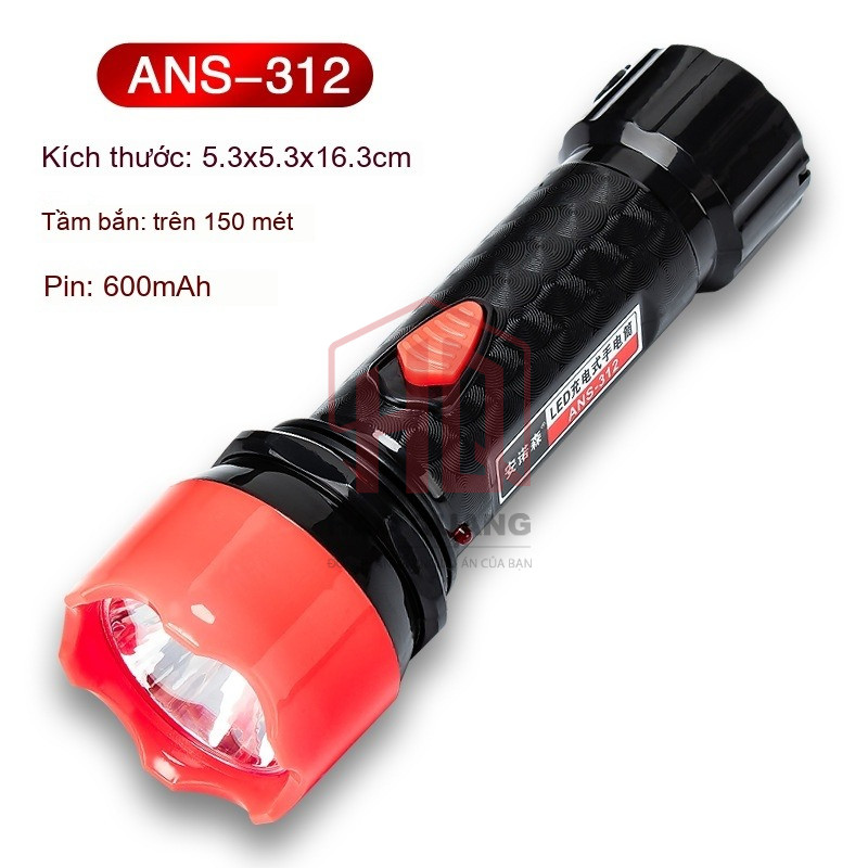 Đèn Pin LED Cầm Tay Siêu Sáng – Ánh Sáng Mạnh, Tiết Kiệm Pin, Bền Bỉ