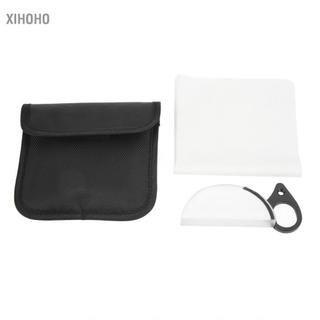 xihoho 80mm Cầm tay tinh tế Kính vạn hoa Bộ lọc Ống kính máy ảnh Lăng kính Kính quang học Hình nửa vầng trăng Hiệu ứng đặc biệt Phụ kiện quay phim chụp ảnh